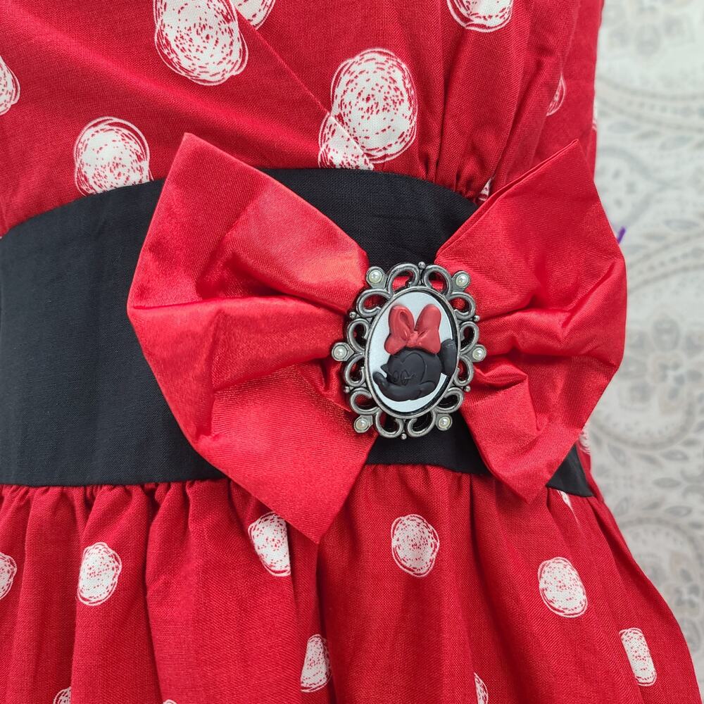 Disney Park Minnie Mouse red polka dot dress Size small Resort Theme park wear - Picture 3 of 12